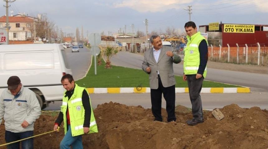 Burhaniye Girişinde Yenileme &Ccedil;alışmalarına Başlandı