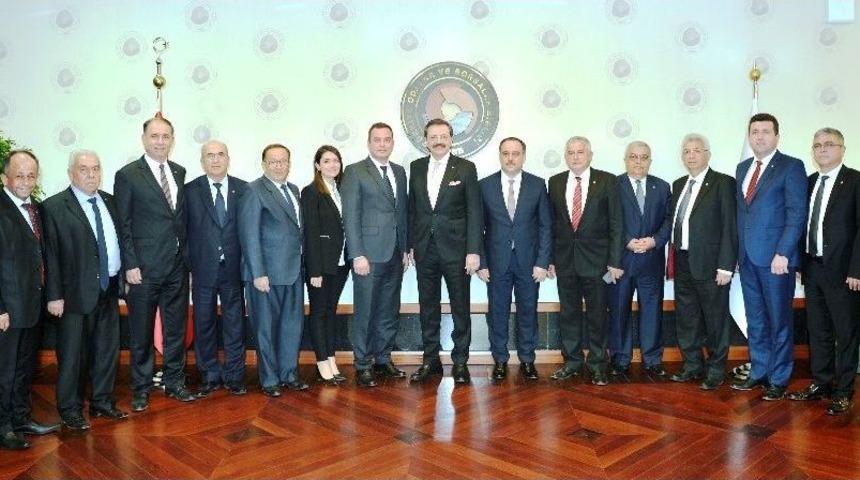 Aydın Ticaret Borsası&rsquo;ndan Hisarcıklıoğlu&rsquo;na Ziyaret