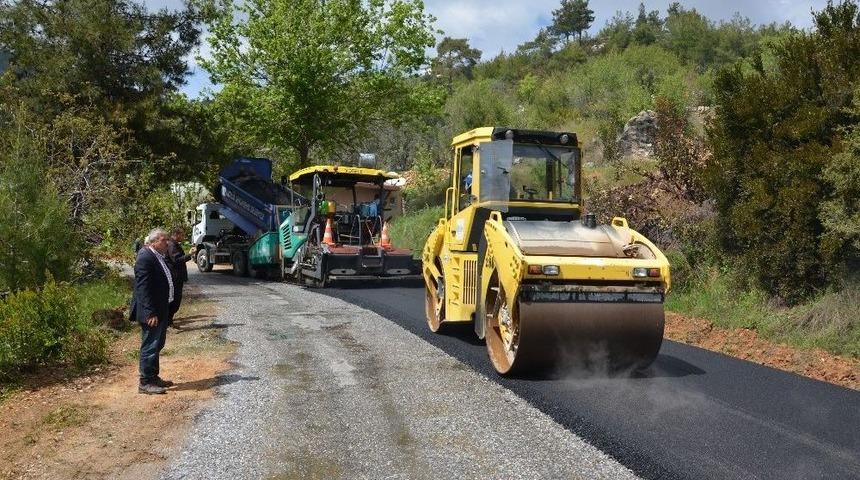 Alanya&rsquo;da Sıcak Asfalt &Ccedil;alışmaları