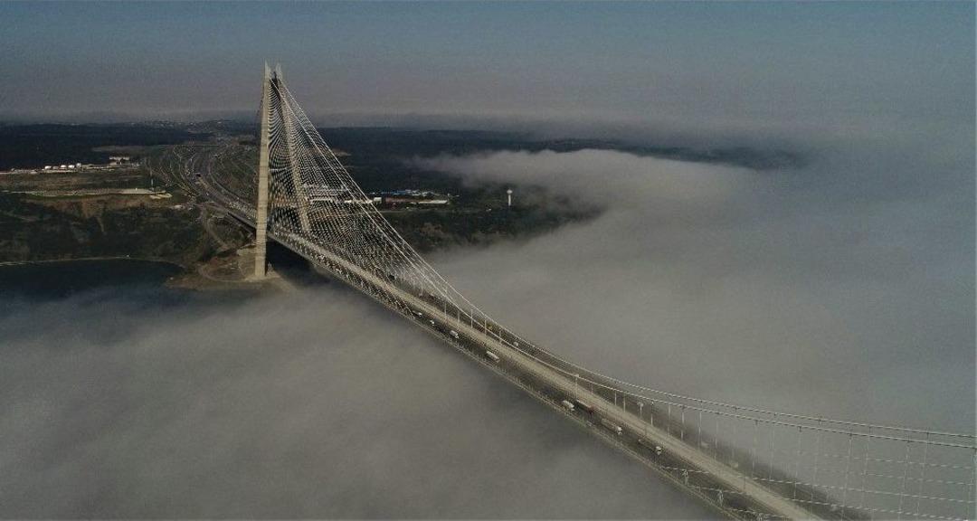 (&ouml;zel) Sis Altındaki Yavuz Sultan Selim K&ouml;pr&uuml;s&uuml; Havadan G&ouml;r&uuml;nt&uuml;lendi