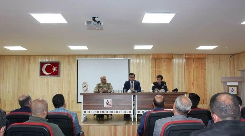 Bulanık&rsquo;ta Nisan Ayı G&uuml;venlik Toplantısı