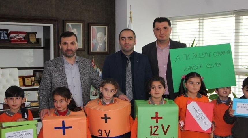&Ouml;ğrencilerden Atık Pil Projesi