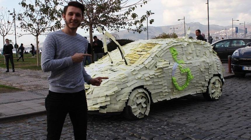 Engelli Rampasına Park Eden S&uuml;r&uuml;c&uuml;ye Not Kağıtlı Ders