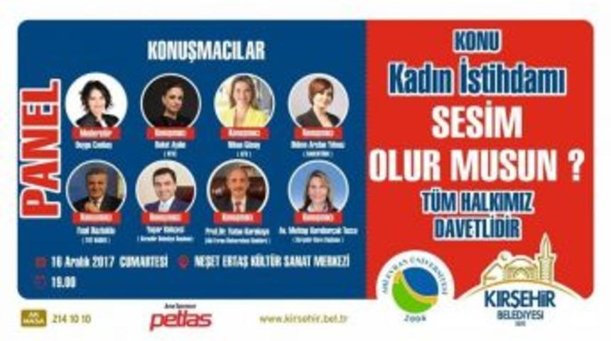 Kırşehir&rsquo;de Kadın İstihdamı Paneli D&uuml;zenlenecek