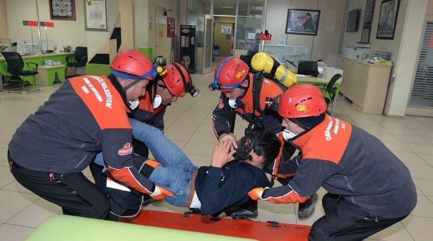 Osmangazi&rsquo;de Nefes Kesen Tatbikat