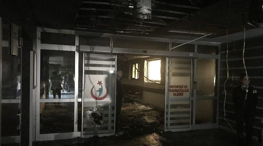 Taksim Eğitim Ve Araştırma Hastanesi Yangının Ardından İlk Kez G&ouml;r&uuml;nt&uuml;lendi