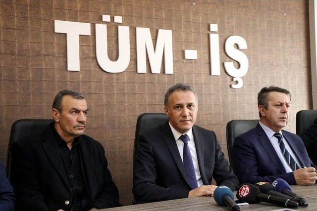 Tüm-iş Genel Başkanı Mahmut Şahin: “işçiler İstediği Sendikaya Üye Olabilir”