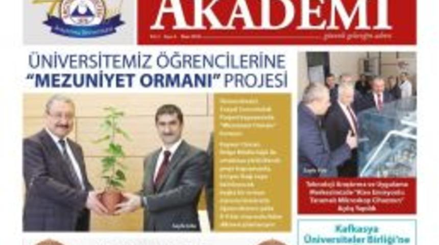 Erciyes &Uuml;niversitesi Akademi Gazetesinin 6. Sayısı &Ccedil;ıktı