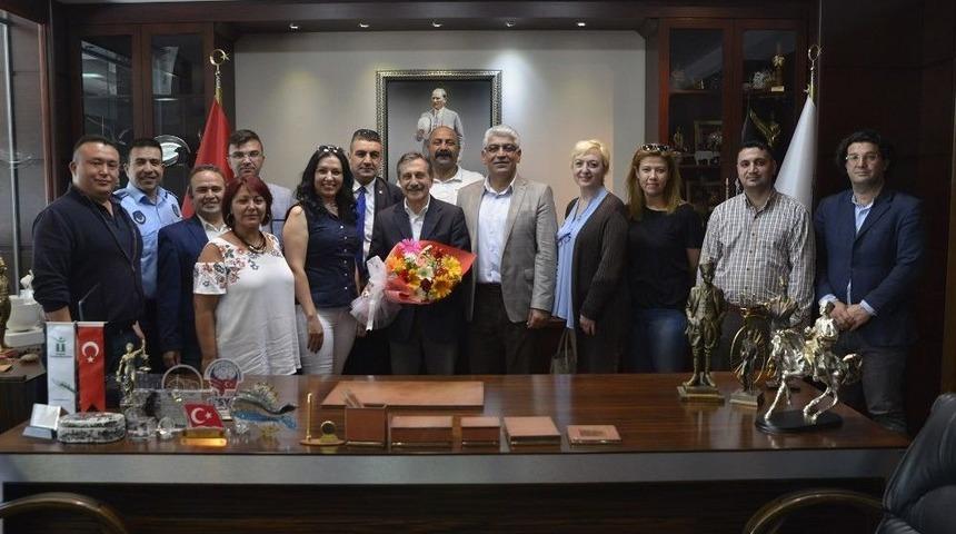 Ata&ccedil;, T&uuml;m Bel - Sen Genel Başkanı Bozkurt&rsquo;u Ağırladı