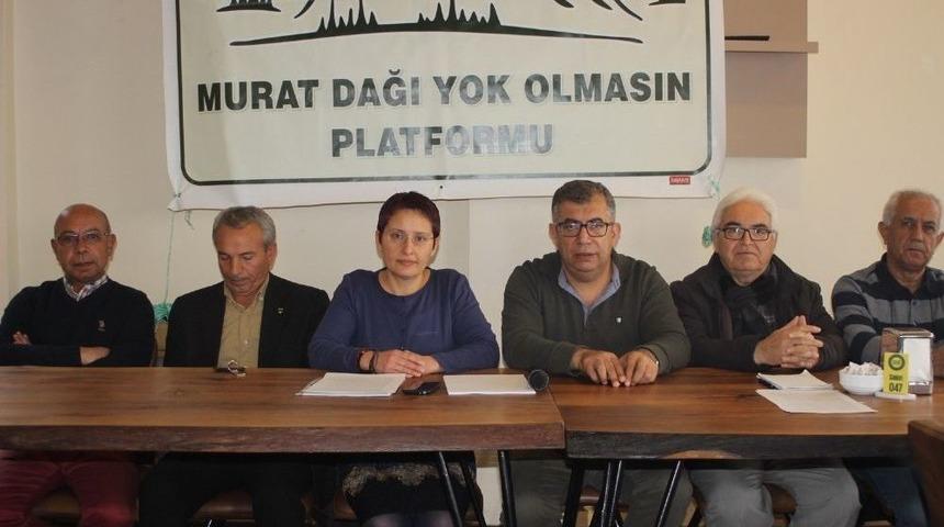 Murat Dağı Platformu; &ldquo;suyumuza Ve Toprağımıza Sahip &Ccedil;ıkıyoruz&rdquo;