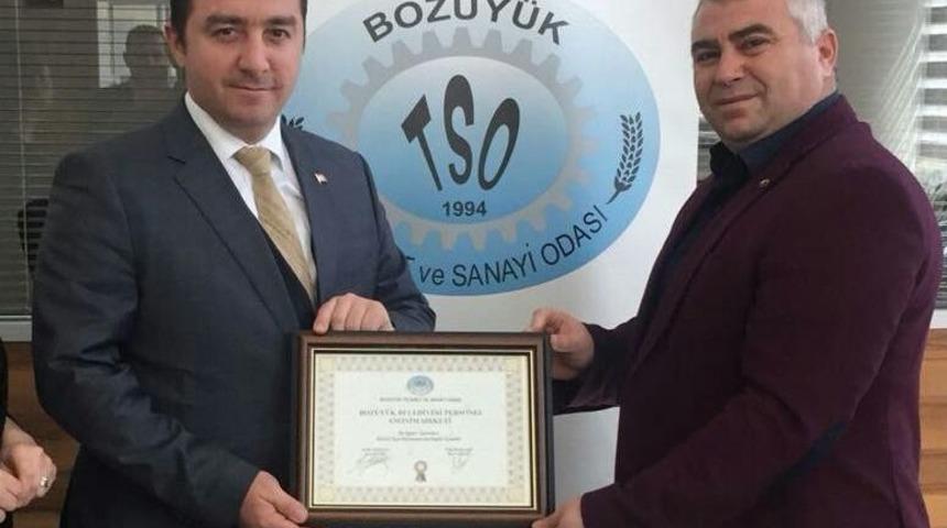 Boz&uuml;y&uuml;k Personel A.ş. Ticaret Odası&rsquo;na Kayıt Oldu