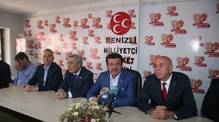Bakan Zeybekci&rsquo;den Mhp Denizli İl Başkanlığına Ziyaret