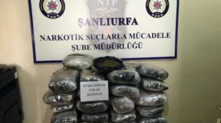 Şanlıurfa&rsquo;da 93 Kilo Esrar Ele Ge&ccedil;irildi