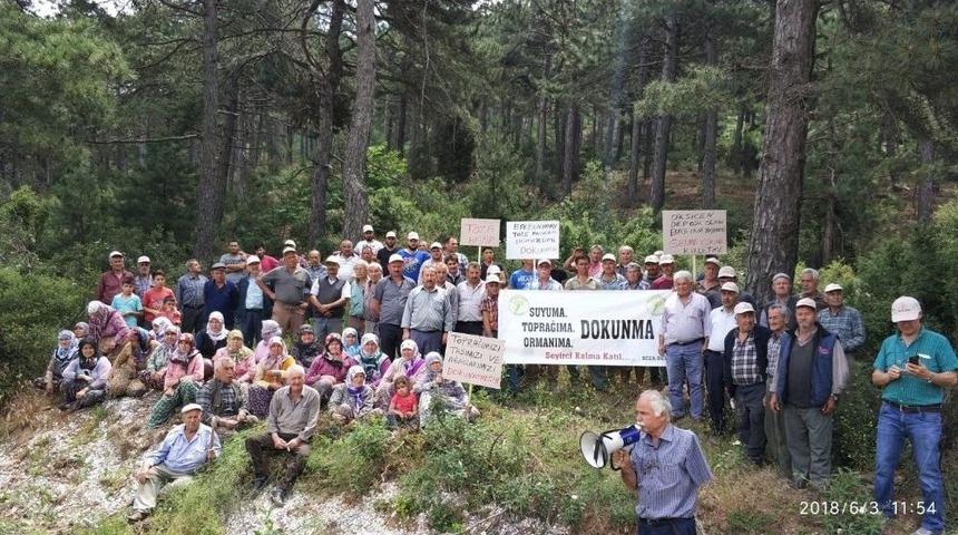 &Ouml;demişli &Ccedil;evrecilerden Taş Ocaklarına Tepki
