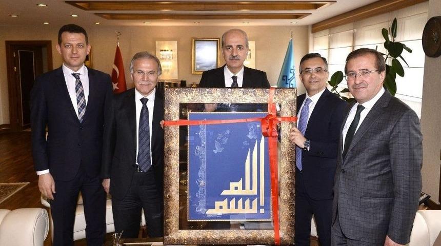 Karab&uuml;k Heyeti, Numan Kurtulmuş&rsquo;u Ziyaret Etti