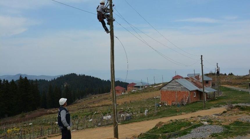 Fırtına Yaylada Elektrik Hatlarına B&uuml;y&uuml;k Zarar Verdi