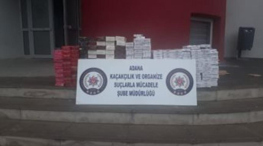Adana&rsquo;da 3 Bin 350 Paket Ka&ccedil;ak Sigara Ele Ge&ccedil;irildi
