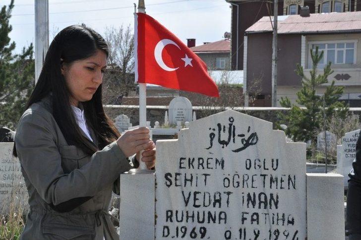 Kars’ta Üniversite Öğrencileri Şehit Öğretmenleri Unutmadı G2