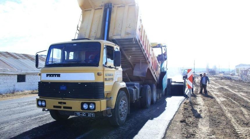 Karaman Belediyesi&rsquo;nde Asfalt &Ccedil;alışmaları