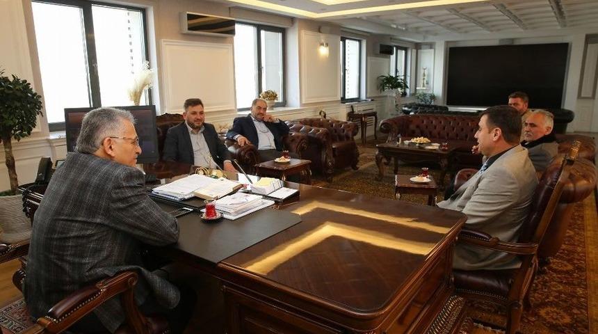 Kaymeskom Y&ouml;netimi Başkan B&uuml;y&uuml;kkılı&ccedil;&rsquo;ı Ziyaret Etti