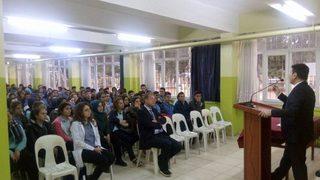 Rektör Karacoşkun 15 Temmuz Anadolu Lisesinde Öğrencilerle Buluştu