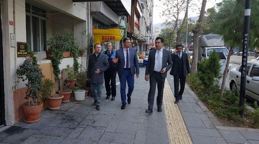 Soma&rsquo;daki Kaldırım İşgalleri Denetlendi