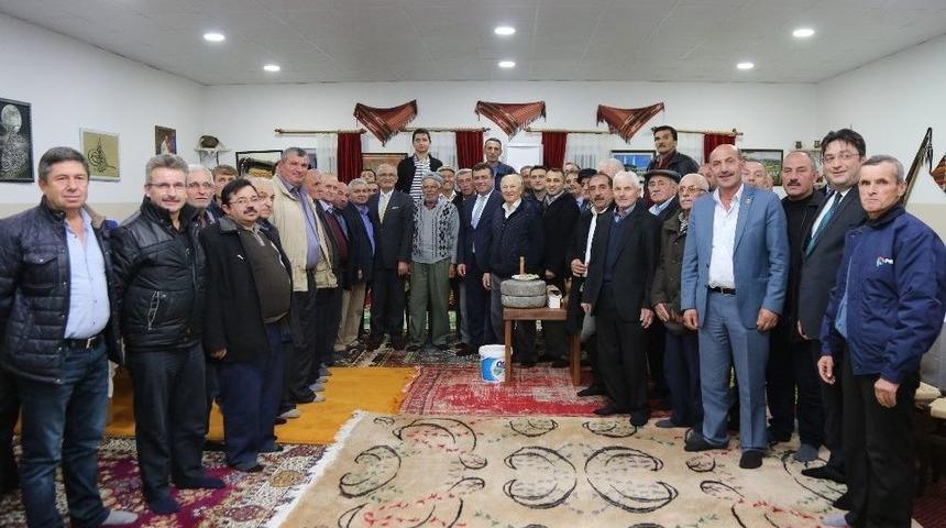 Başkanlar K&ouml;y Konağında Buluştu