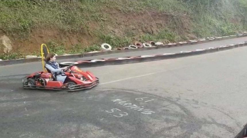 Go-kart Faciası Kamerada