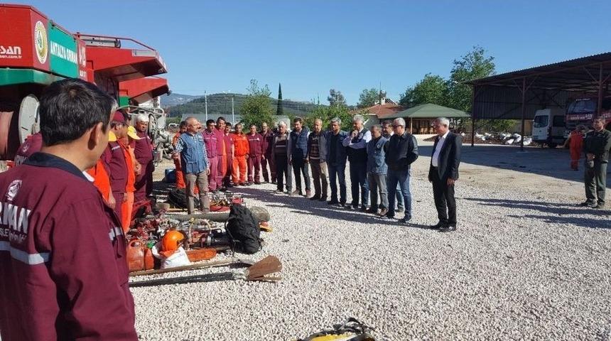 Kumluca&rsquo;da Orman Personeline Yangın Eğitimi