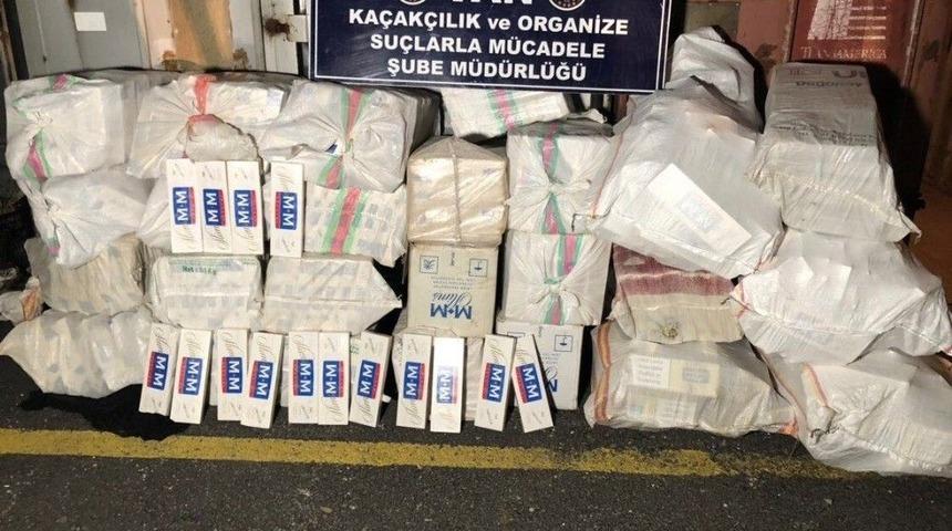 Van&rsquo;da 14 Bin Paket Ka&ccedil;ak Sigara Ele Ge&ccedil;irildi