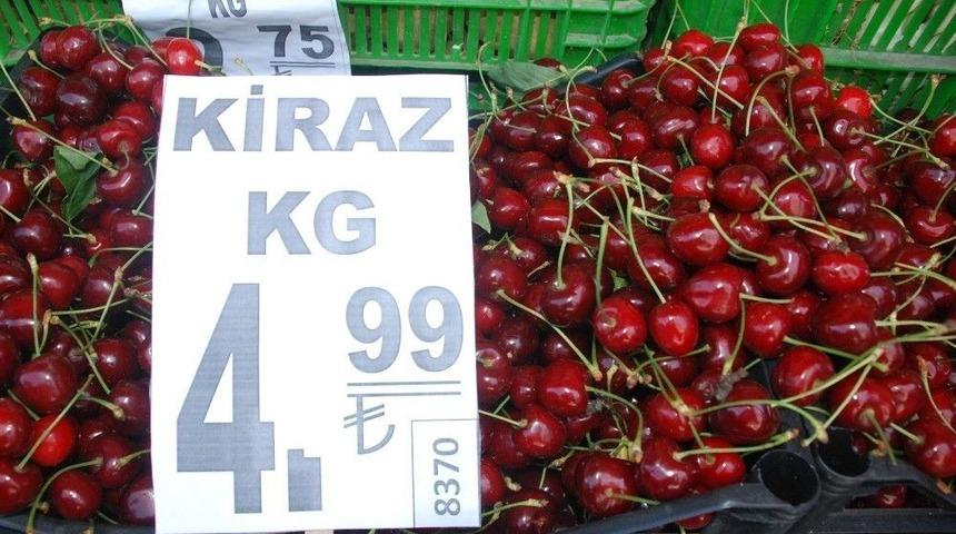 Kiraz Fiyatlarında D&uuml;ş&uuml;ş Vatandaşa Yaradı