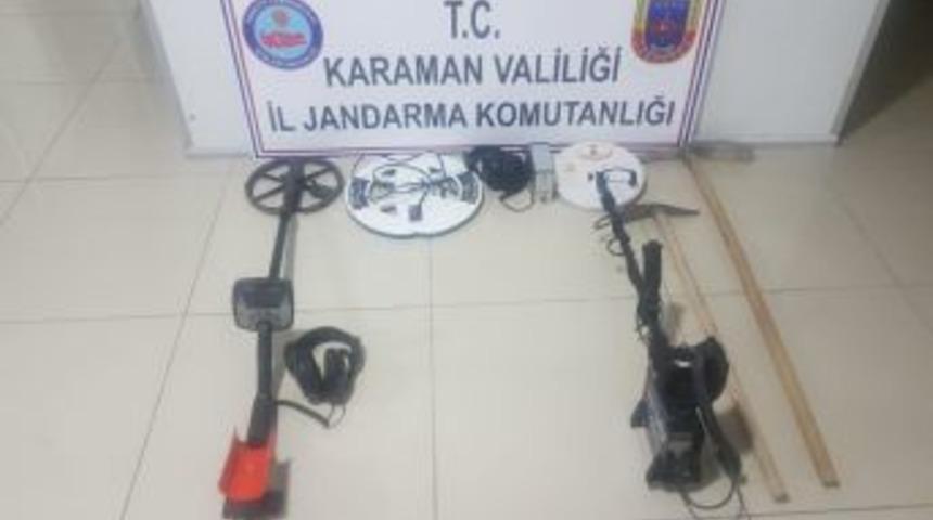 Karaman’da Kaçak Kazı Yapan 2 Kişi Yakalandı
