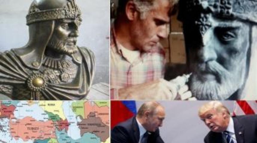 3. D&uuml;nya Savaşı Tehlikesi İ&ccedil;in Yaptığı Eser İle Trump Ve Putin&rsquo;e &Ccedil;ağrıda Bulundu!