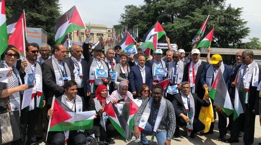 Hak-iş’ten Bm Önünde İsrail’i Protesto
