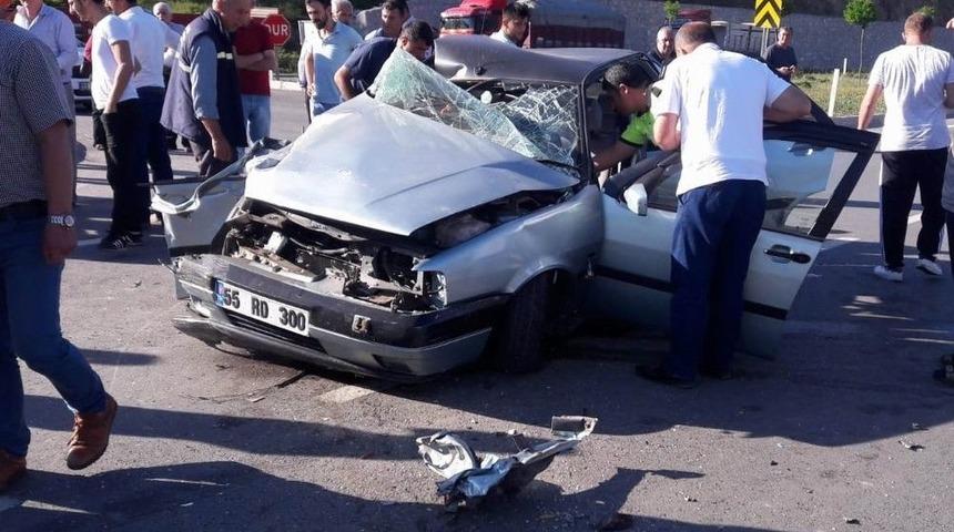 Samsun&rsquo;da Trafik Kazası: 1 &Ouml;l&uuml;, 4 Yaralı