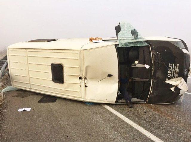 Sungurlu’da Zincirleme Trafik Kazası