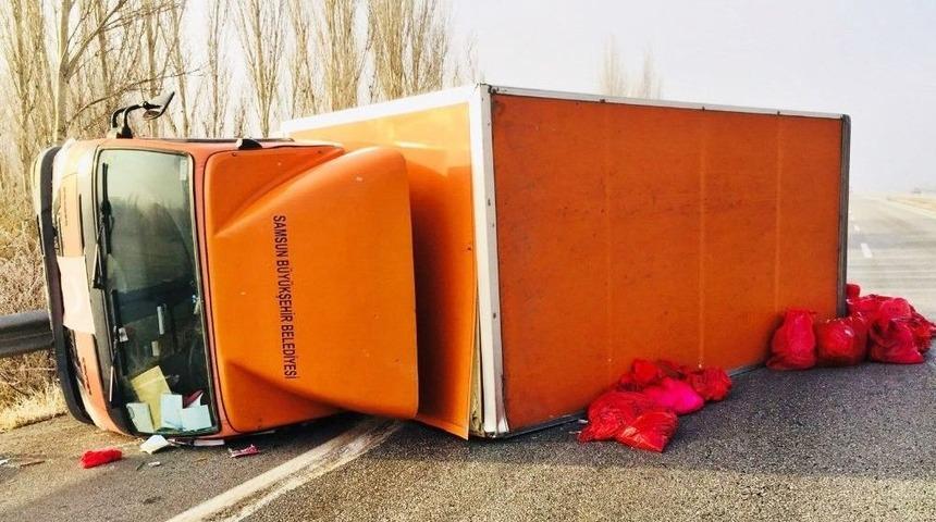 Sungurlu&rsquo;da Trafik Kazası: 1 Yaralı