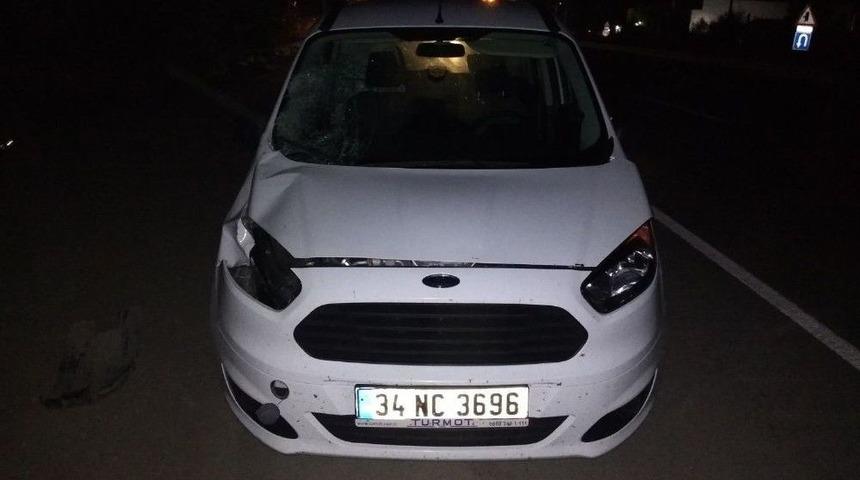 Otomobilin &Ccedil;arptığı Yaya Hayatını Kaybetti