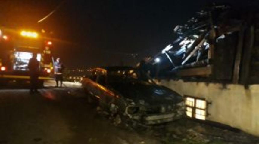 Suriyeli Ailenin Yaşadığı Gecekonduda Yangın