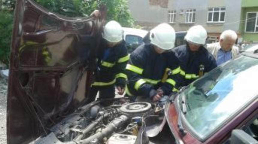 Lpg’li Araçta Korkutan Patlama