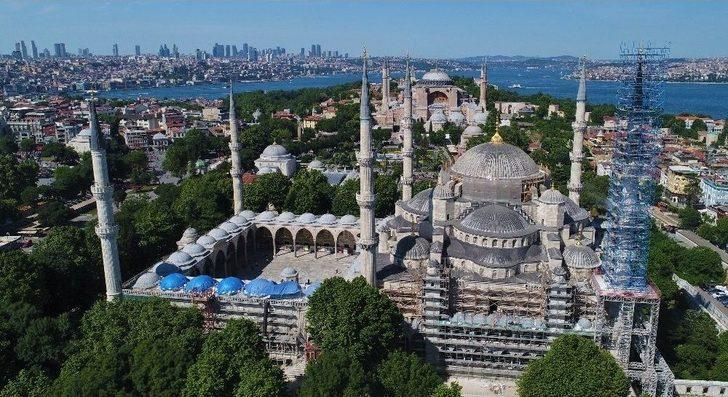 ( Özel) Sultanahmet Cami’nde Dev Restorasyon Havadan Görüntülendi G4