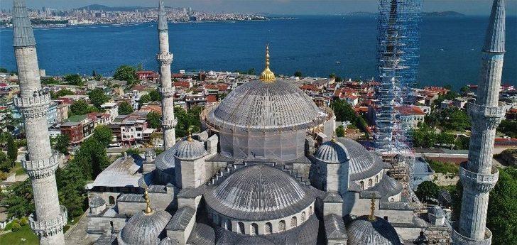 ( Özel) Sultanahmet Cami’nde Dev Restorasyon Havadan Görüntülendi G5