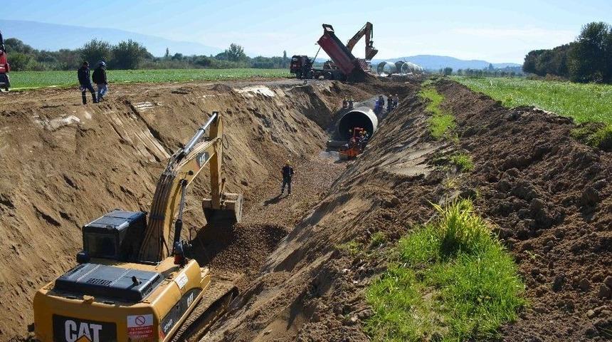 Koçarlı Bağarası Sulaması 1. Kısım İnşaatında Sona Doğru