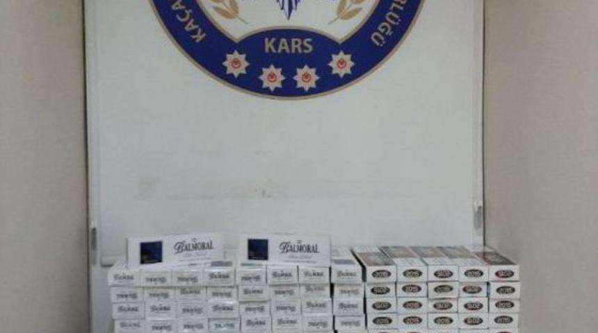 Kars&rsquo;ta 2 Bin 780 Paket Ka&ccedil;ak Sigara Ele Ge&ccedil;irildi