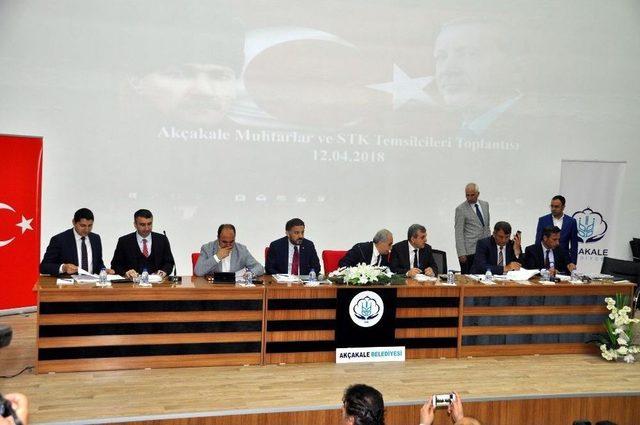 Bakan Fakıbaba Akçakale’de Stk Temsilcileri Ve Muhtarlarla Bir Araya Geldi