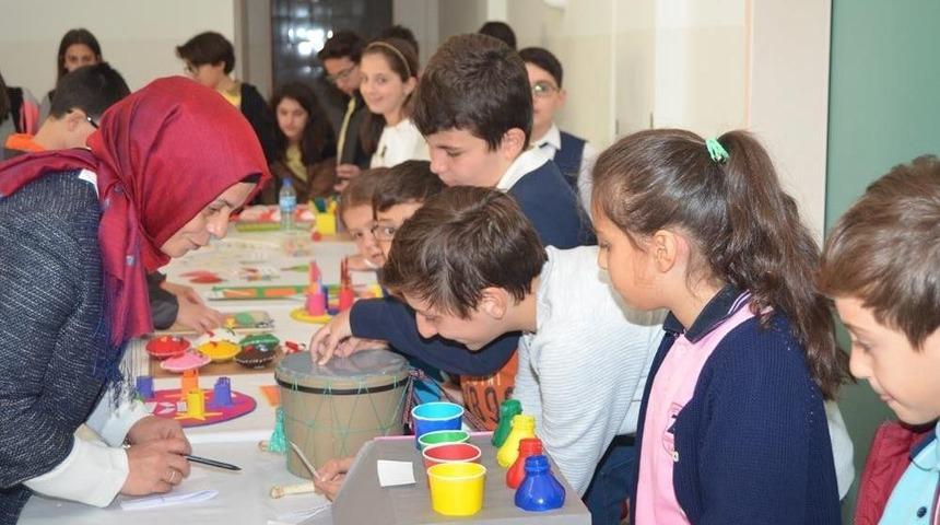 İlk&ouml;ğretim &Ouml;ğrencilerinden, &Ouml;zel Eğitim &Ouml;ğrencilerine Materyal Desteği