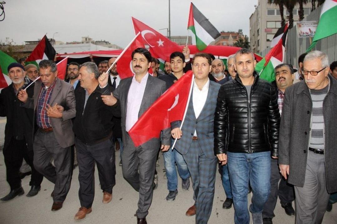 Hatay&rsquo;da &lsquo;&ouml;zg&uuml;r Kud&uuml;s&rsquo; Y&uuml;r&uuml;y&uuml;ş&uuml;