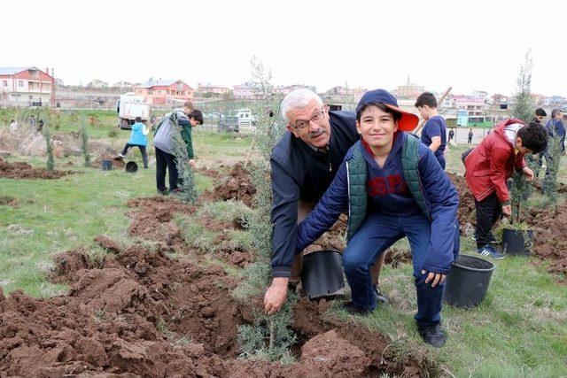 Tekden Koleji Öğrencileri 200 Fidanı Toprakla Buluşturdu