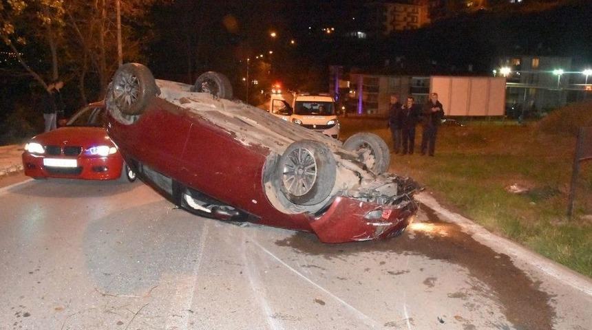 Sinop&rsquo;ta Otomobil Takla Attı: 2 Yaralı