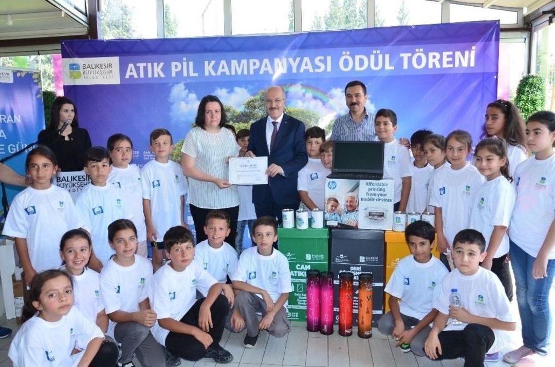 Balıkesir&rsquo;de 500 Bin Adet Atık Pil Toplandı